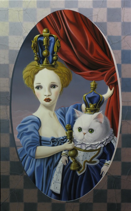 « Alice derrière le miroir » 61x38cm 12m