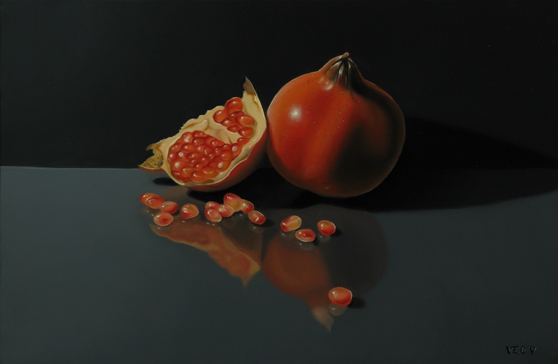« Grenade et quelques grains » 33X22cm 4P