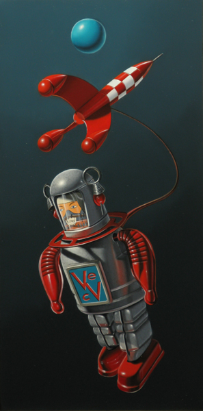 « Sortie spatiale » 20x40cm