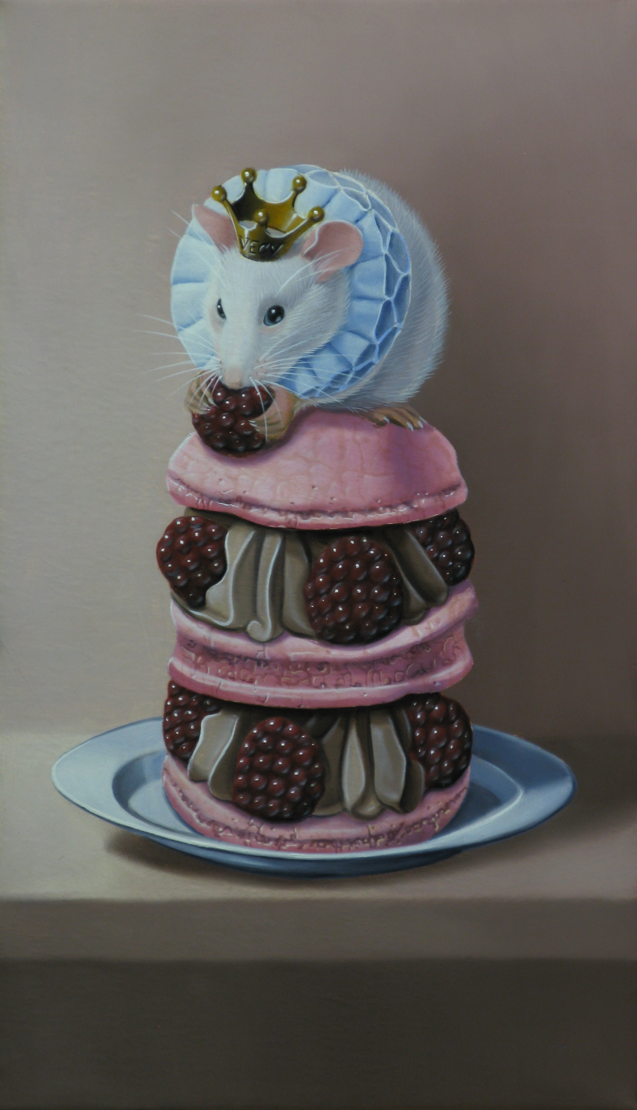  »souris,meringue, framboise et crème chocolat » 27x16cm 3M (sold) licensed by Artlicensing