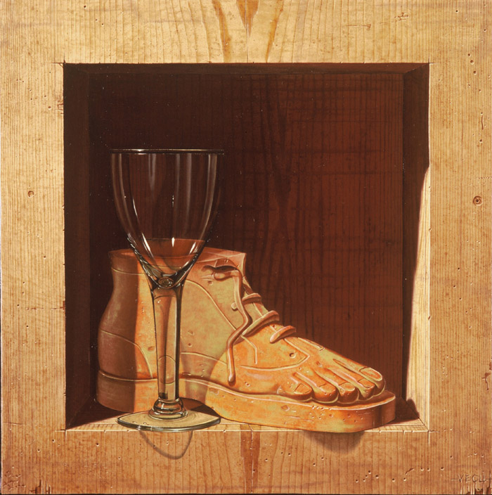 « Verre à pied » 30x30cm