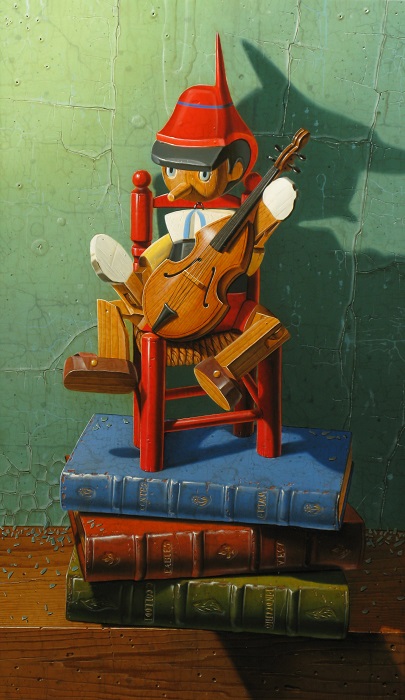 « Pinocchio » 27×46 cm 8M (sold)