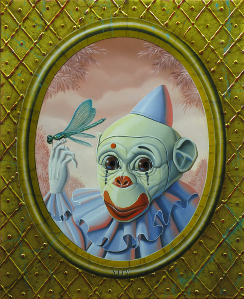 « Le singe clown » 27x22cm 3p (sold)