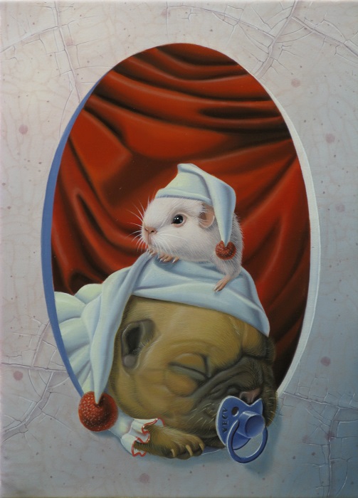 «La sieste »  22X16CM 1F licensed by Artlicensing (sold)