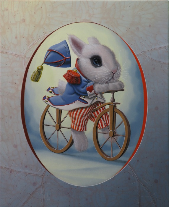 « Garde nationale au cycle » 22x27cm 3f (sold)