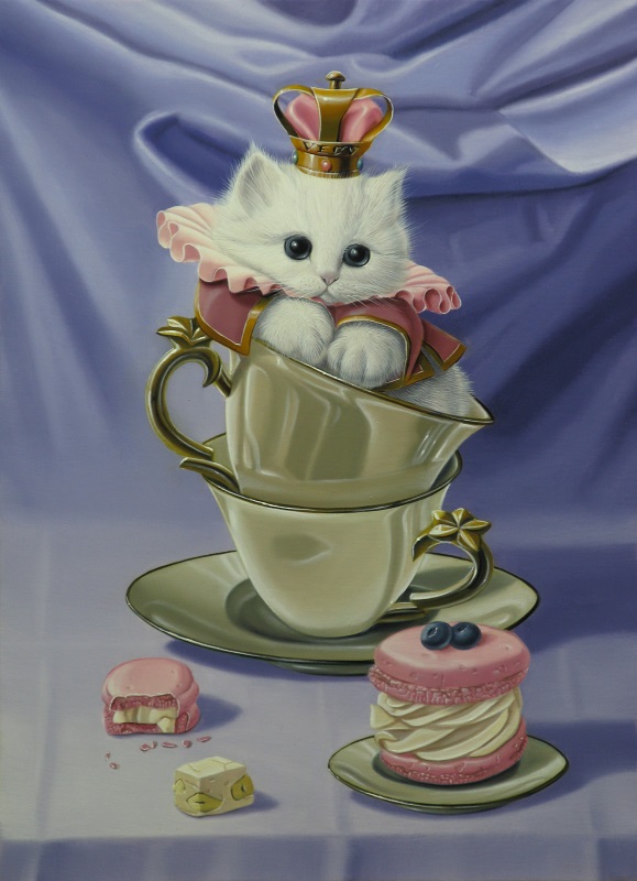  »Le repos du gourmand  » 24x33cm 4F (sold) licensed by Artlicensing