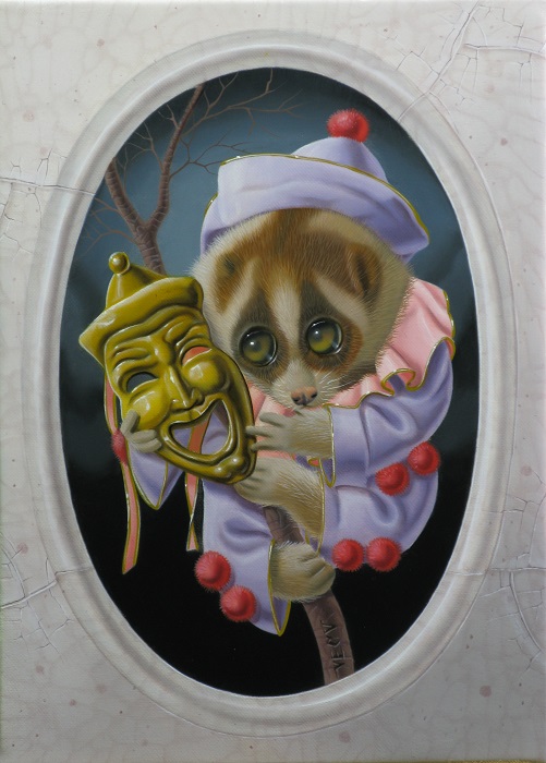 « Pierrot loris » 22x16cm 1f (sold)