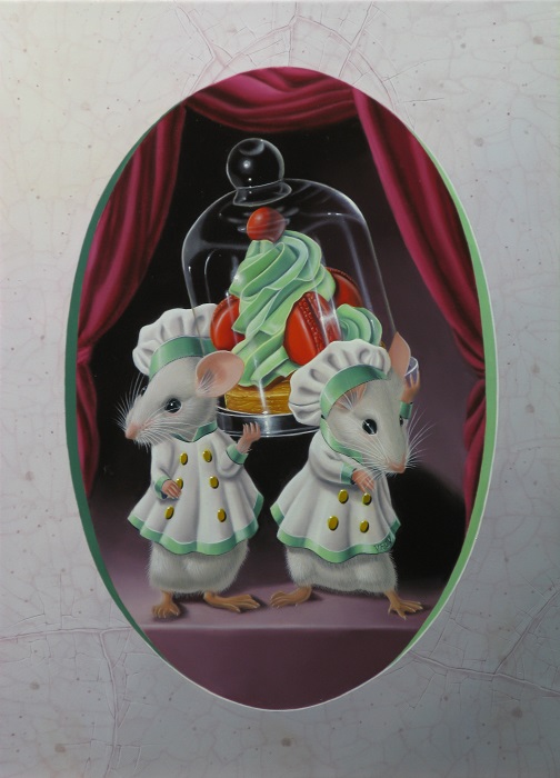 « Reliquaire au Saint-Honoré » 33x24cm 4f (sold)
