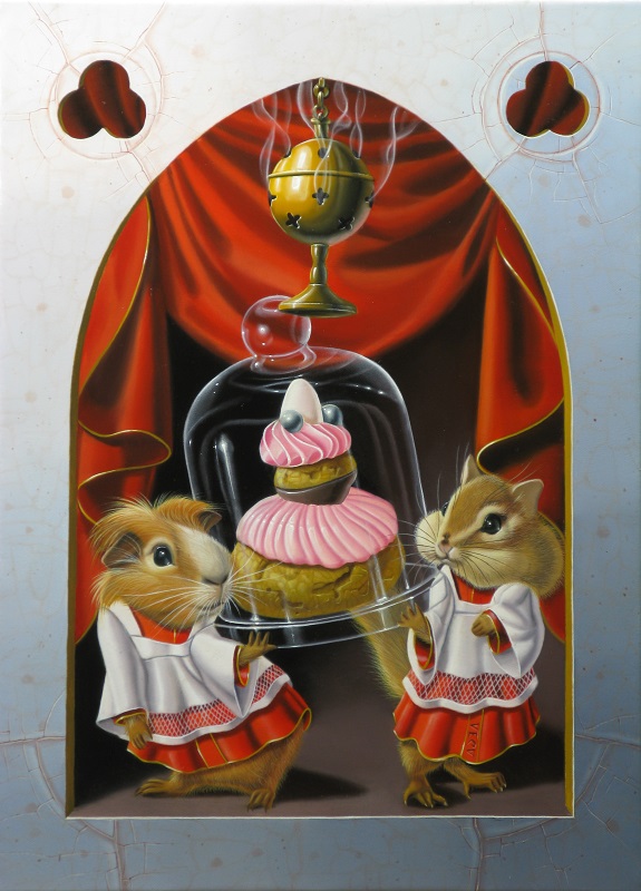 « Reliquaire à la religieuse » 33x24cm 4f (sold)