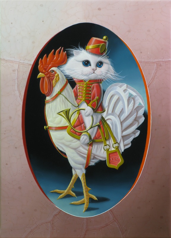 « Le hussard à la monture immaculée » 33x24cm 4f (sold)