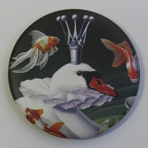 Magnet “cygne” (diamètre 5,5cm) 4€(indisponible-sold out)