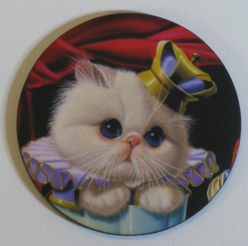 Magnet “chat” (diamètre 5,5cm) 4€