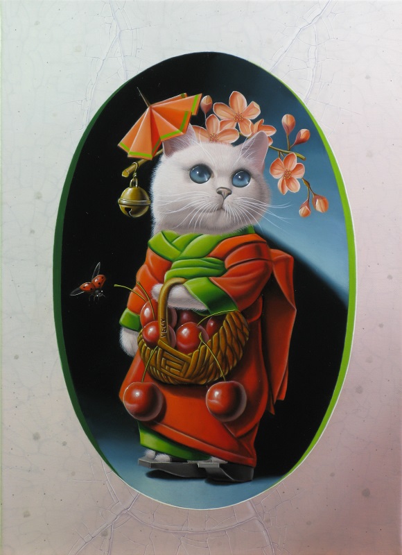 « Maneki neko n°8 » 33 x 24 cm 4f (sold)