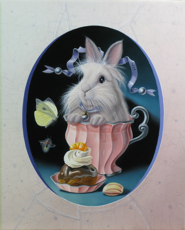 « Le lapin au moorkop » 27x22cm3f (sold)