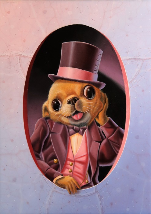 « Le chihuahua pâmé » 22x16cm 1f (available at the gallery Honingen – gouda ; the netherlands)