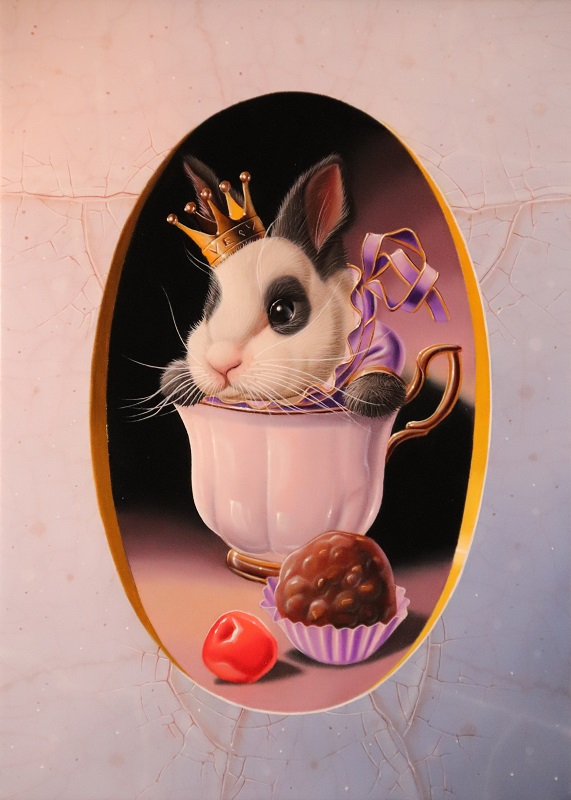 « Le lapin au rocher praliné » 22x16cm 1f (sold)