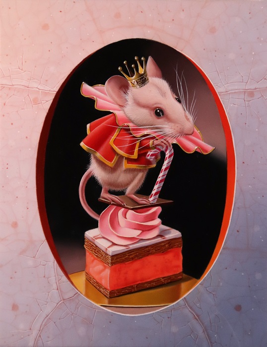 « La souris au Napoléon» 14x18cm 0f (sold)