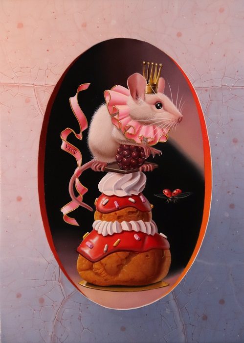 « La souris à la religieuse » 22x16cm 1f (sold)