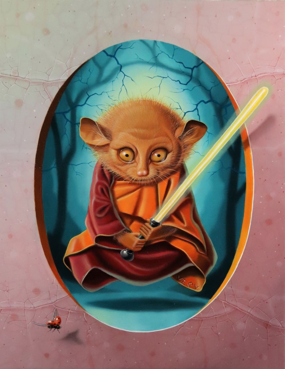 « Le yoda yogi » 24x19cm 2f