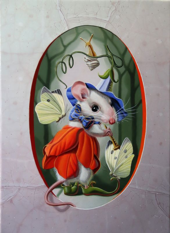 « Aventure d’une souris fleur n°2 » 22x16cm 1f (sold)