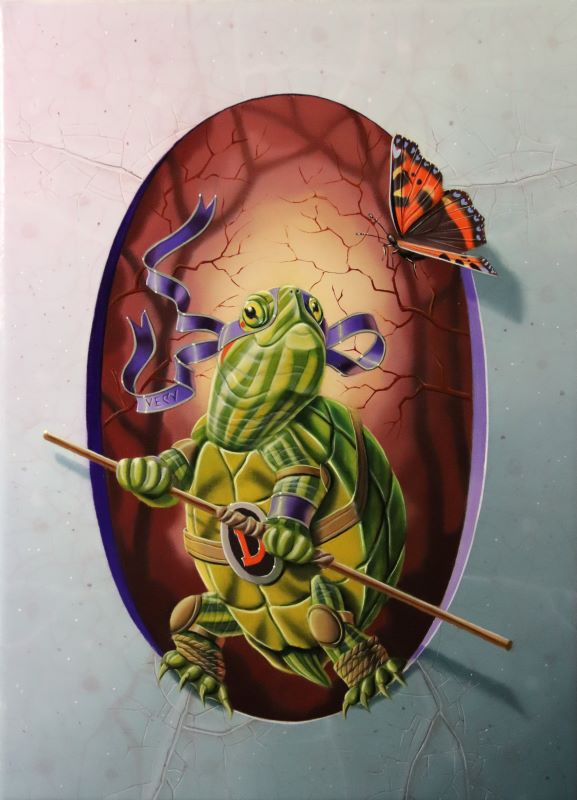 « Donatello, la tortue Ninja » 22x16cm 1F (available at honingen Gallery – Les Pays Bas)