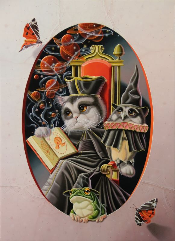 « De l’Alpha à l’Oméga, toute la connaissance » 33x24cm 4f (sold)