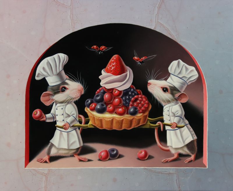« Dernier service » 22x27cm 3f (sold)