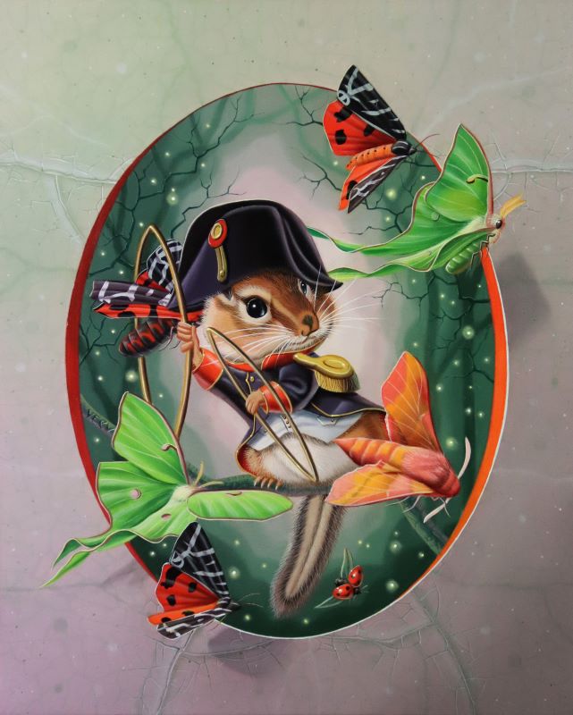 « Le tamia dompteur » 22x27cm 3f (sold)