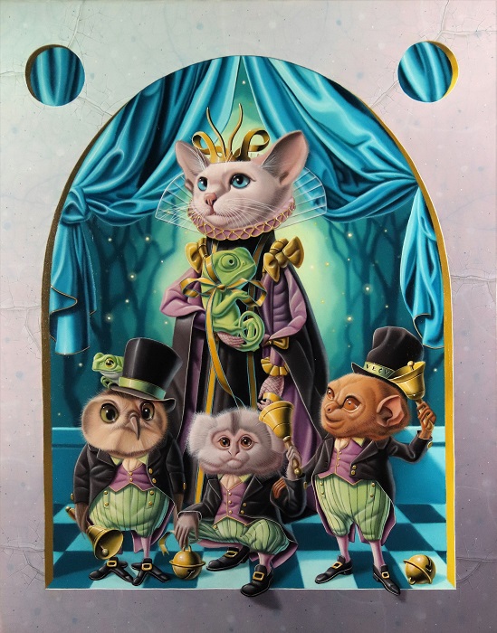 «Les hérauts de l’Unselly court » 41x33m 6f (available at Haven gallery )