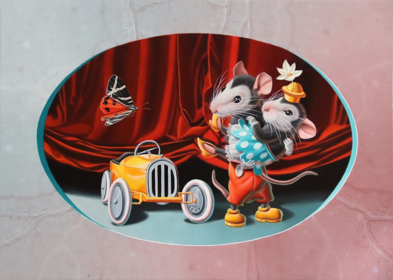 « Les topolinos »33x24cm 4f (sold)