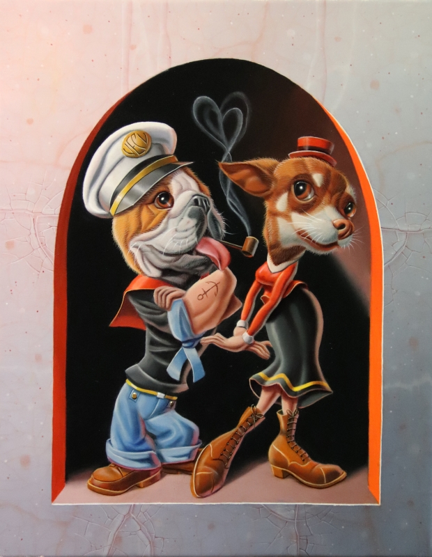 « Popeye et Olive » 24x19cm 2f