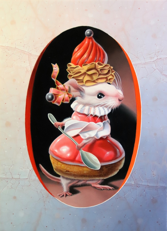 « Souris-religieuse » 22x16cm 1f (sold)