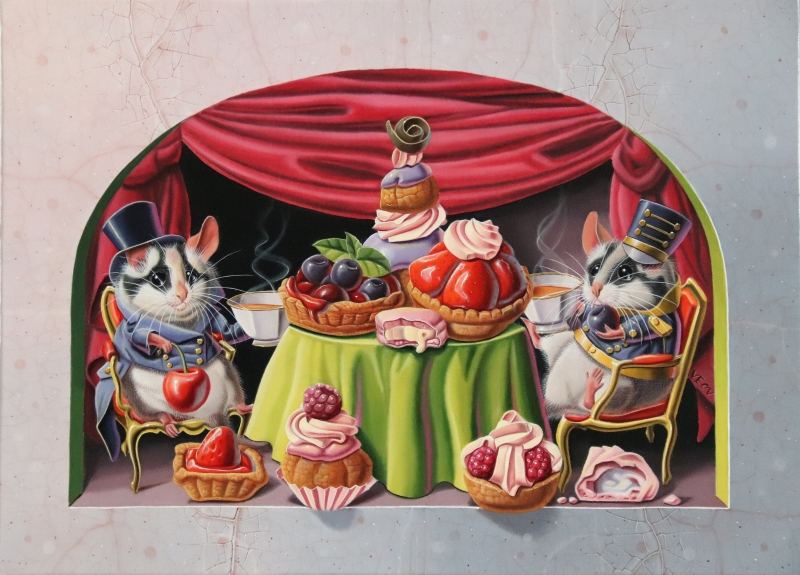« La table aux desserts » 33x24cm 4f Available at the Honingen gallery (The Netherlands)