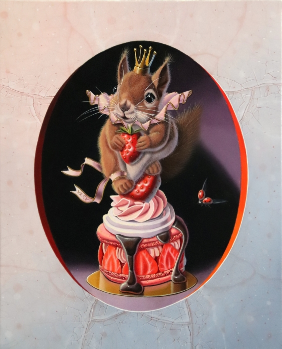 « Trône pâtissier » (« Pastry throne ») 27x22cm 3f (available at the Honingen Gallery)