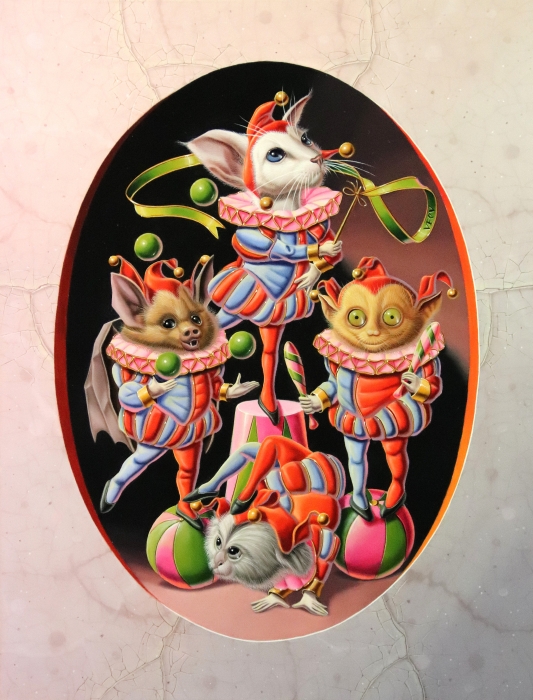 « Adorables petits monstres » (« Cute little freaks ») 35x27cm 5f