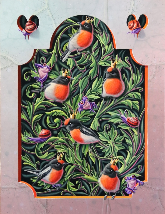 « Comme un air de William Morris » (« something from William Morris ») 35x27cm 5f (available at Haven Gallery USA)