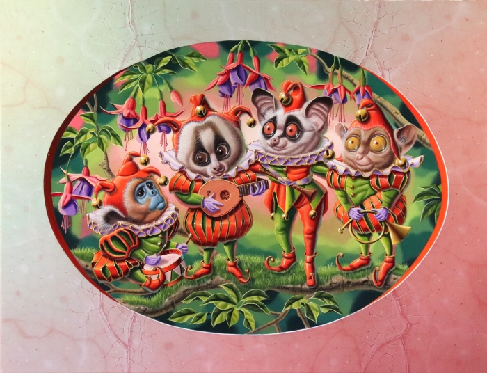 « Gnomes musiciens » 35x27cm 5f