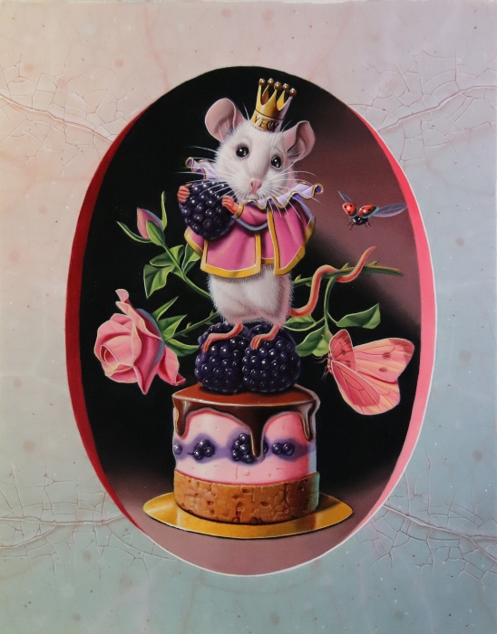 « Le bavarois aux mûres » 24x19cm 2f
