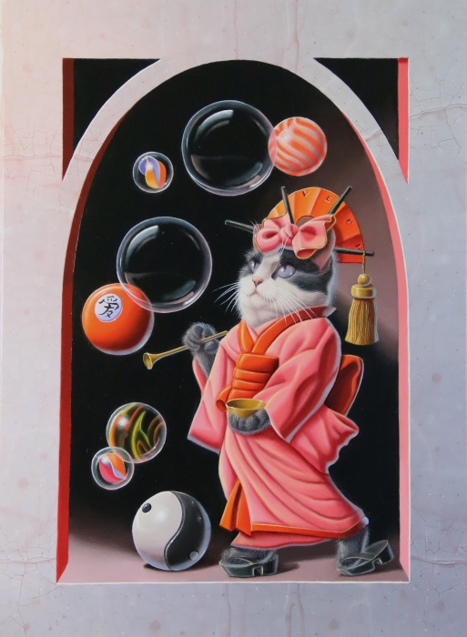« Loi de la gravité» « Law of Gravity » 33x24cm 4f